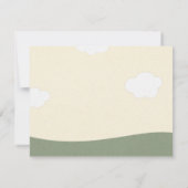 ウッドランド動物赤ちゃんシャワーサンキューカード サンキューカード (裏面)