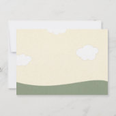 ウッドランド動物赤ちゃんシャワーサンキューカード サンキューカード (裏面)