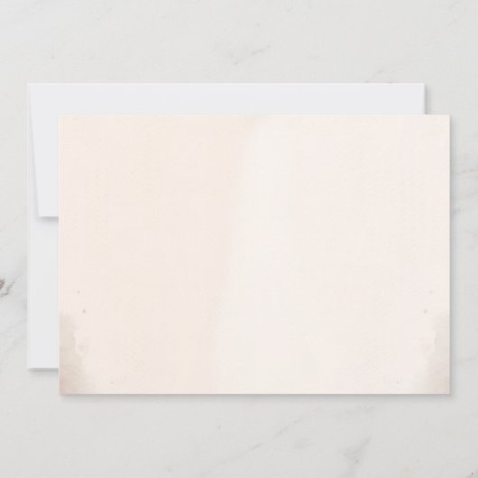 ウッドランド動物赤ちゃんシャワーパーティー写真 招待状 (裏面)