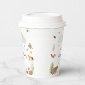 ウッドランド動物赤ちゃんシャワーパーティー 紙コップ (左)