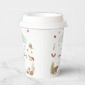 ウッドランド動物赤ちゃんシャワーパーティー 紙コップ (右)