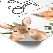 ウッドランド動物赤ちゃんシャワーベビーは甘いサイン ポスター (角)