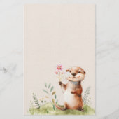 ウッドランド動物赤ちゃんシャワーベビー本絵文字ゲーム チラシ (裏面)