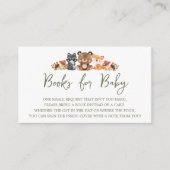 ウッドランド動物赤ちゃんシャワーベビー エンクロージャーカード (正面)