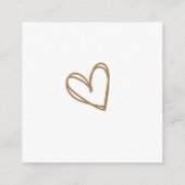 ウッドランド動物赤ちゃんシャワーベビー エンクロージャーカード (裏面)