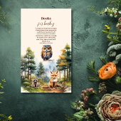 ウッドランド動物赤ちゃんシャワーベビー エンクロージャーカード