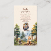 ウッドランド動物赤ちゃんシャワーベビー エンクロージャーカード (正面)