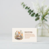 ウッドランド動物赤ちゃんシャワーベビー エンクロージャーカード (スタンド正面)