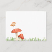 ウッドランド動物赤ちゃんシャワー予約リクエスト エンクロージャーカード (裏面)