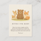 ウッドランド動物赤ちゃんシャワー予約リクエスト エンクロージャーカード (正面)