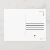 ウッドランド動物赤ちゃんシャワー森かわいい ポストカード (裏面)