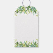 ウッドランド動物赤ちゃんシャワー森の少年のお願い ギフトタグ (裏面)