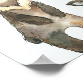 ウッドランド動物赤ちゃんシャワー歓迎サイン ポスター (角)