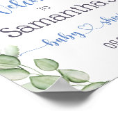 ウッドランド動物赤ちゃんシャワー歓迎ポスター ポスター (角)