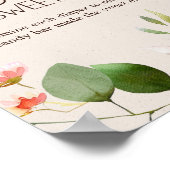 ウッドランド動物赤ちゃんシャワー甘い混乱の兆候を推測 ポスター (角)