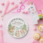 ウッドランド動物赤ちゃんシャワー7"プレート ペーパープレート (パーティー)