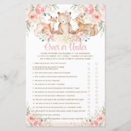 ウッドランド動物赤面フローラオーバーまたはゲーム中