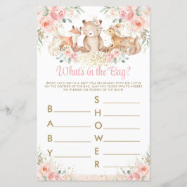 ウッドランド動物赤面フローラ何がバッグ