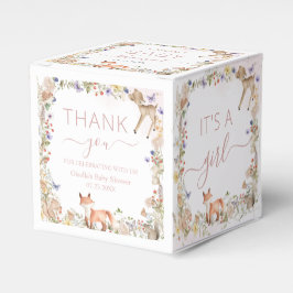 ウッドランド動物野草赤ちゃんシャワーミニ フェイバーボックス