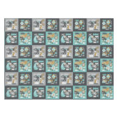 ウッドランド動物雪片スカンジナビア・クリスマス テーブルクロス (正面(横))