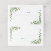 ウッドランド動物青トラック赤ちゃんシャワー プレイスカード (外部開封)