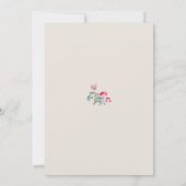 ウッドランド動物魅惑された森の魔法赤ちゃんシャワー 招待状 (裏面)