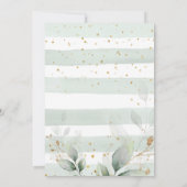 ウッドランド動物鹿ベビーシャワー招待状少年 招待状 (裏面)