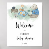 ウッドランド動物 – ようこそ ポスター (正面)