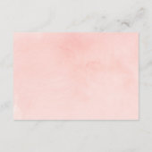 ウッドランド動物,ピンクの花,おむつラッフル エンクロージャーカード (裏面)