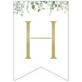 ウッドランド動物，森，ワイルドワン，最初の誕生日 バンティングフラッグ (第2の旗)