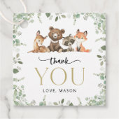 ウッドランド動物,森,ワイルドワン,最初の誕生日 フェイバータグ (正面)