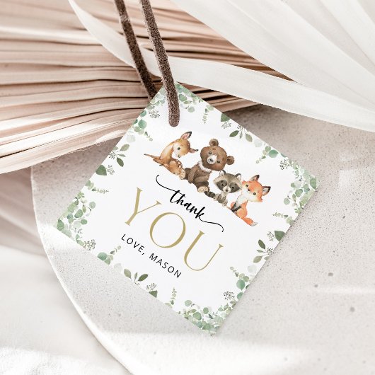 ウッドランド動物,森,ワイルドワン,最初の誕生日 フェイバータグ