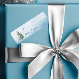 ウッドランド北極キツネクリスマスギフトラベル ラベル