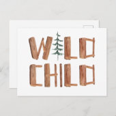 ウッドランド反抗的な子ども ポストカード (正面/裏面)