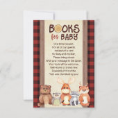 ウッドランド図書依頼カード、ベビー図書 招待状 (正面)