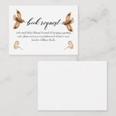 ウッドランド図書依頼書のベビー挿入カード ノートカード (正面/裏面)