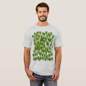 ウッドランド地図 – 緑の木 Tシャツ (正面フル)