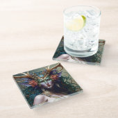 ウッドランド女神ファンタジーアート ガラスコースター (アングル)