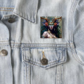 ウッドランド女神ファンタジーアート 缶バッジ (インサイチュ)