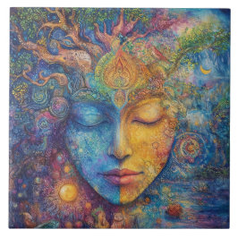 ウッドランド女神 タイル