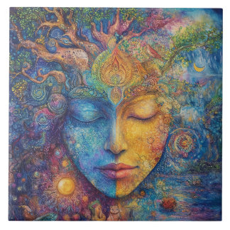 ウッドランド女神 タイル