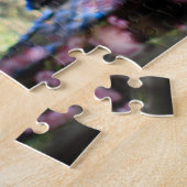 ウッドランド妖精の家ピンクの花と ジグソーパズル (側面)