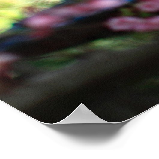 ウッドランド妖精の家ピンクの花と ポスター (角)