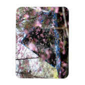 ウッドランド妖精の家ピンクの花と マグネット (縦)