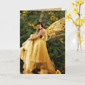 ウッドランド妖精カード カード (黄色い花)