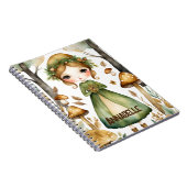 ウッドランド妖精スパイラルフォトノートブック ノートブック (右側)