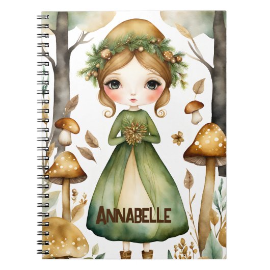 ウッドランド妖精スパイラルフォトノートブック ノートブック (正面)