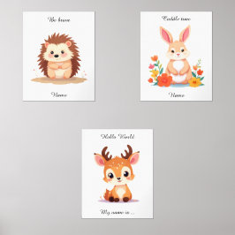 ウッドランド子供部屋ルームデコーパーソナライズされたル