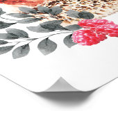 ウッドランド子供部屋 – ハリネズミとワイルドベリー ポスター (角)