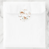 ウッドランド子豚ウサギ貝 ラウンドシール (バッグ)